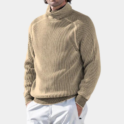 Weicher Herrenpullover mit Rollkragen