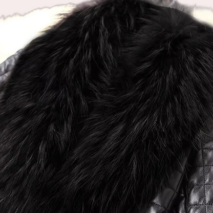 Eleganter langer Mantel - Heide