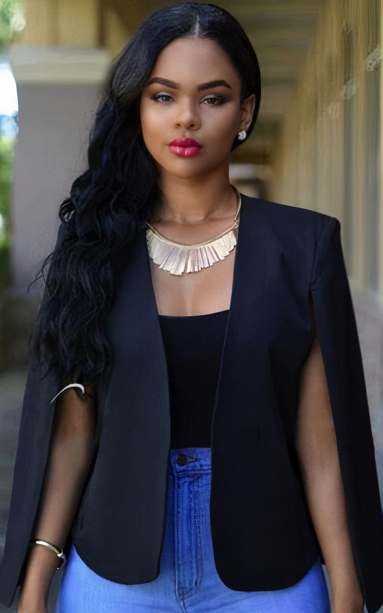 Mantel Cape Blazer - Meike