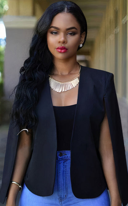 Mantel Cape Blazer - Meike