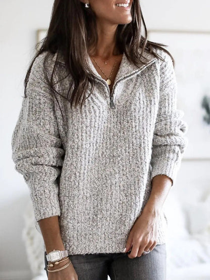 Laurentine - Langer lässiger Vintage-Pullover