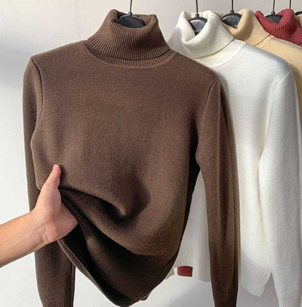 Erika™ - Weicher Baumwollpullover mit Rollkragen