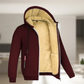 Herren Kapuzen Bequeme Warme Zip-Up Jacke | Winter