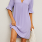 Emélie Elegantes Kleid mit V-Ausschnitt