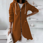 Eleganter Langer Damen-Kapuzenpullover | mit Reißverschluss