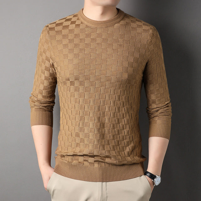 Herren-Strickpullover aus Baumwolle - MARTIN LEFEVRE