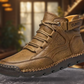 Orthopädische Herren Wanderschuhe aus Leder