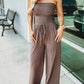Sophia - Schouderloze Rosa Jumpsuit