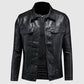 Herren Premium Bikerjacke | Lässig