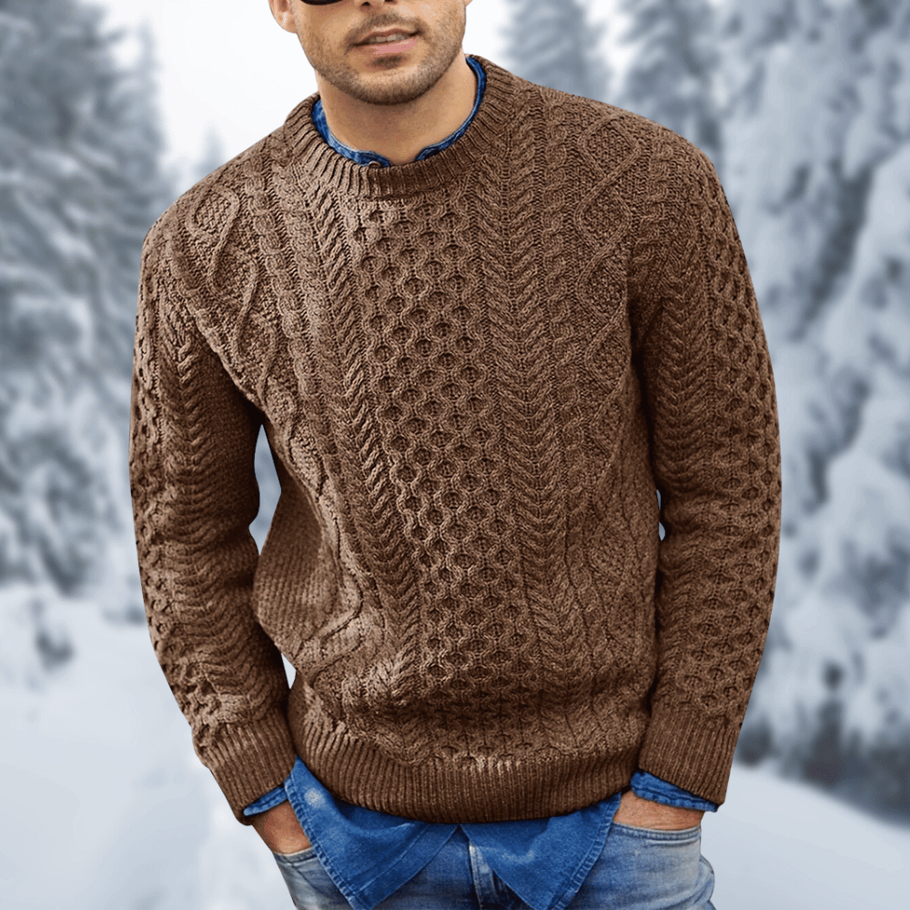 Benn – Warmer langärmliger Strickpullover