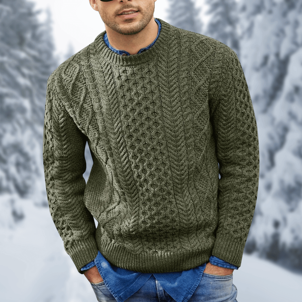 Benn – Warmer langärmliger Strickpullover