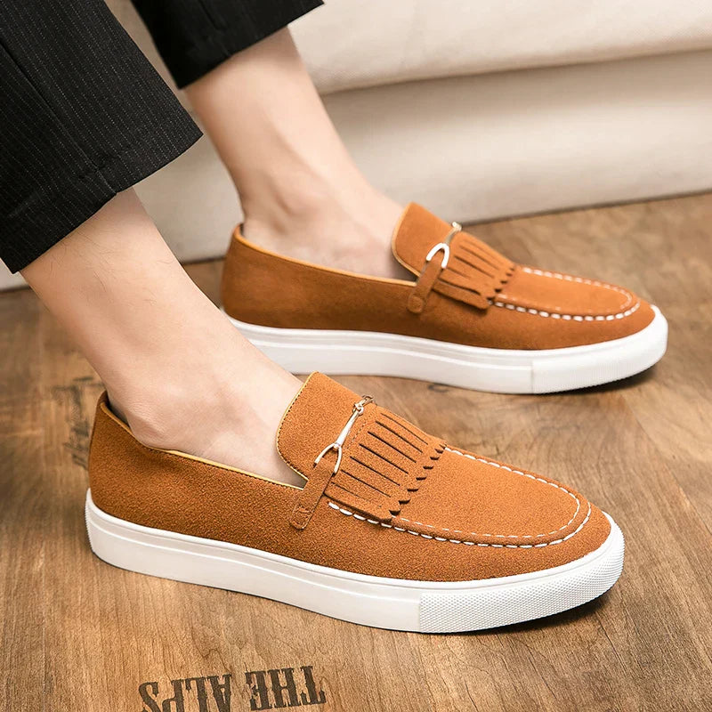 Elegante Herren Wildleder Loafer