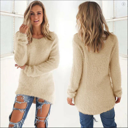 Ellianalyn | Langer Gemütlicher Winterpullover Für Damen | Warm