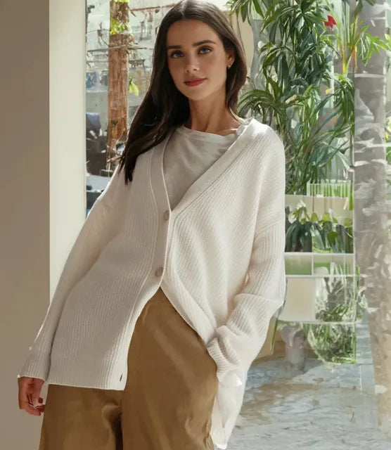 Lockerer Cardigan – Mühelose Eleganz mit täglichem Komfort