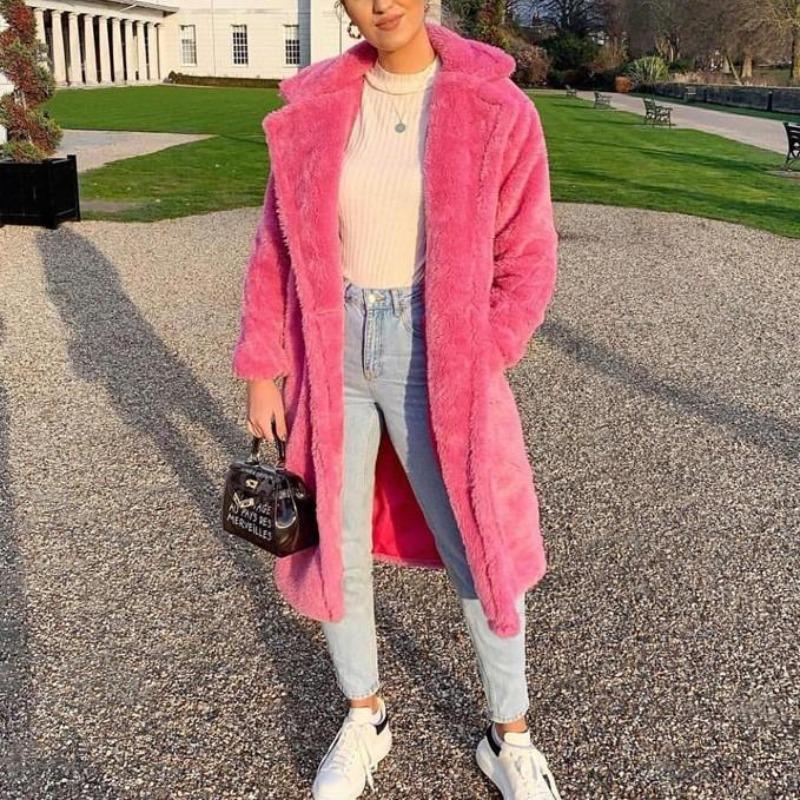 Lange Kunstpelzjacke für kalte Tage - Cinderella