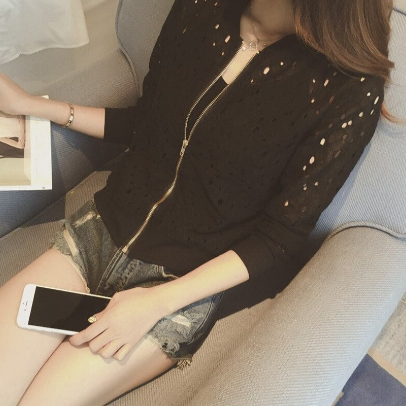 "Stefania" Klassische Bomberjacke