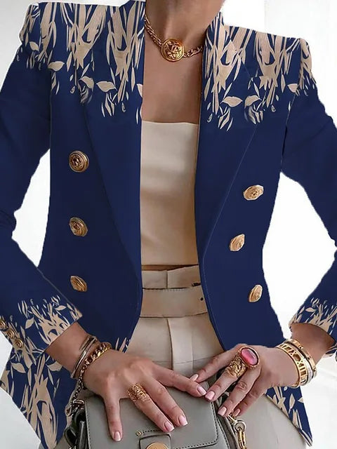 Roseta – Eleganter Damen-Büro-Blazer mit Blumenmuster