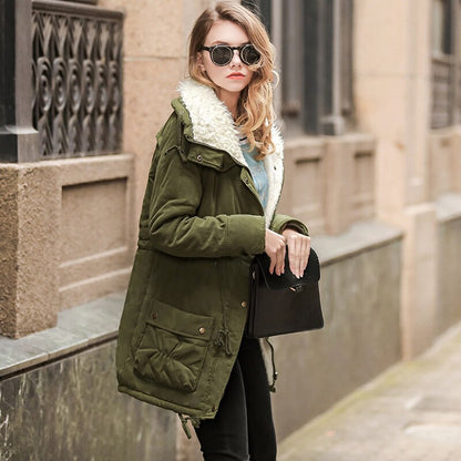 "Rosy" Wasserdichter Wintermantel