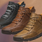 Orthopädische Herren Wanderschuhe aus Leder