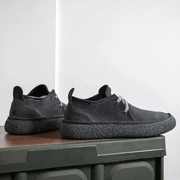 Herren Nubuk-Lederschuhe mit weicher Sohle - Komfortabel & Elegant