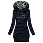 Bedruckter Kapuzenpullover Für Damen | Warm