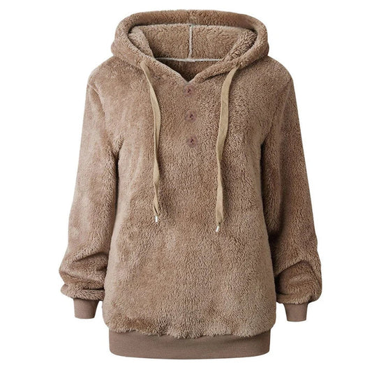 Damen Fleece-Sweatshirt mit Kapuze - Jessa