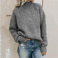 Adelinna | Damen Locker Lässiger Strick Pullover | Warme