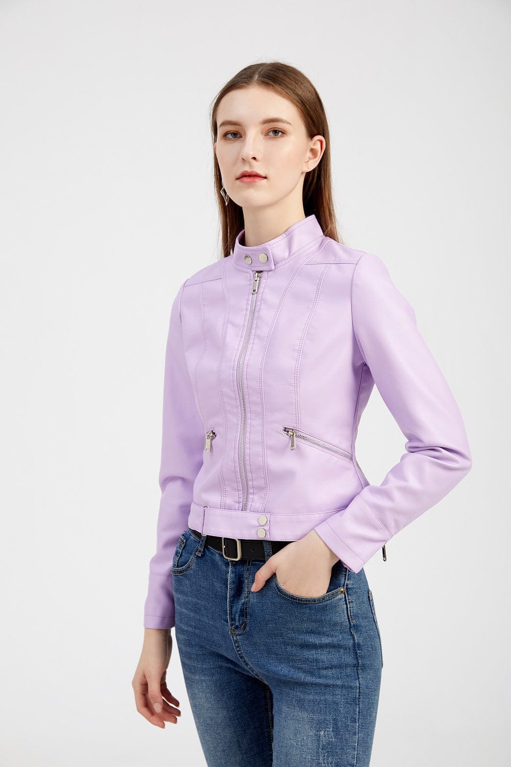 Oxana -  Stylische lederjacke