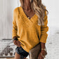 Jacquline - Lässiges, bequemes Top mit elegantem V-Ausschnitt