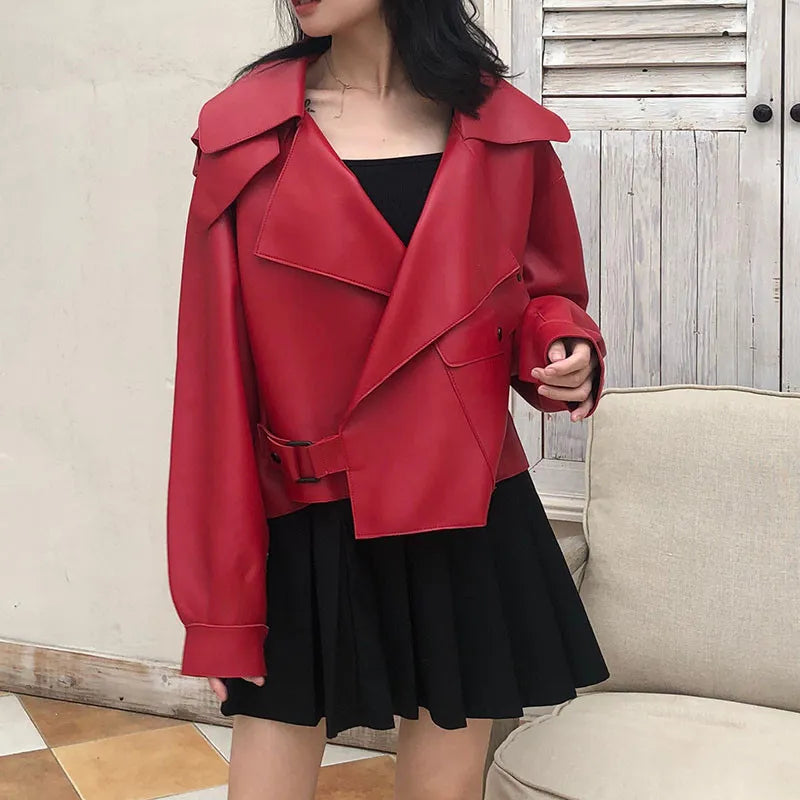 Retro und stilvoll Lederjacke - Ellen