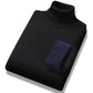 Herren-Rollkragenpullover mit Teddyfutter