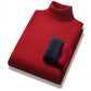 Herren-Rollkragenpullover mit Teddyfutter