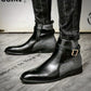 Handgefertigte Herren Leder Stiefel