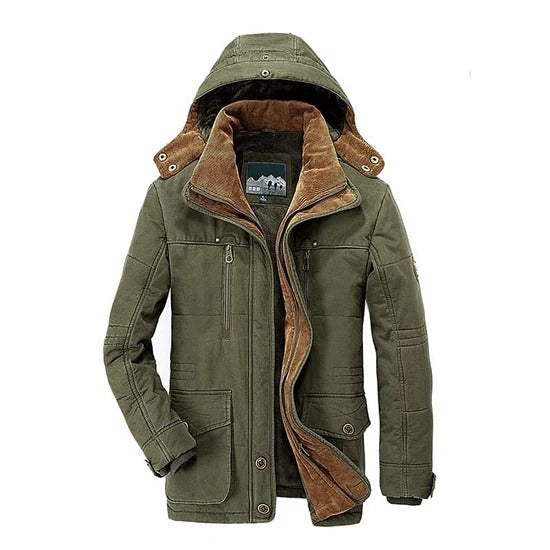 JORDY - Warme Fleece-Winterjacke für Männer