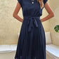 Cecilia | minikleid mit kurzen armeln und falten