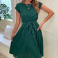 Cecilia | minikleid mit kurzen armeln und falten