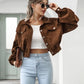 Astrid - Gekürzte Cordjacke mit Fronttaschen