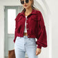 Astrid - Gekürzte Cordjacke mit Fronttaschen