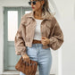 Astrid - Gekürzte Cordjacke mit Fronttaschen