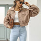 Astrid - Gekürzte Cordjacke mit Fronttaschen