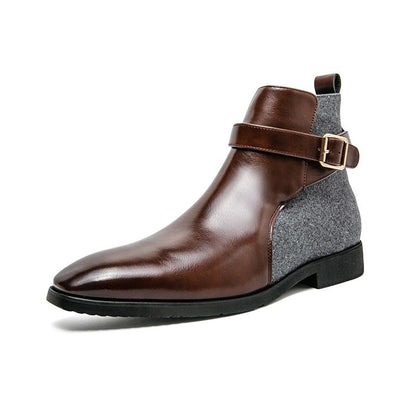 Handgefertigte Herren Leder Stiefel