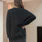Damen Gerippt Knopf Daunen Strickjacke | Übergröße