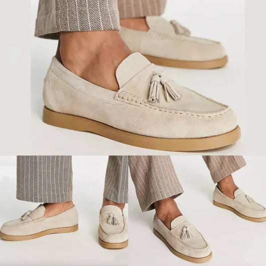 Klassische Herren-Loafer aus Wildleder, elegant und komfortabel