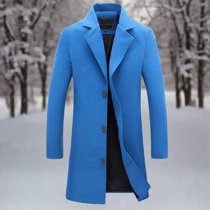 Paul - Klassischer langer Wollmantel