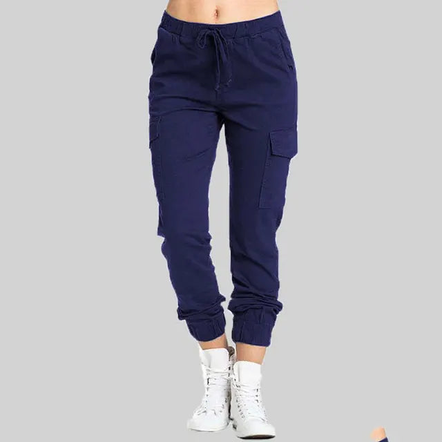 Lena - Schwarze Cargo-Jogginghose