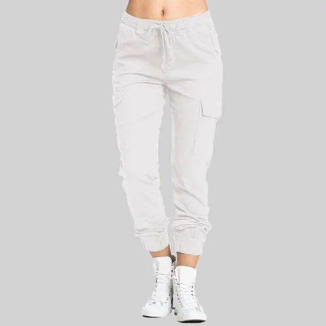 Lena - Schwarze Cargo-Jogginghose