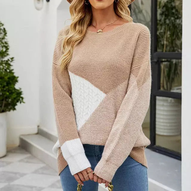 Mehrfarbiges Sweatshirt für Damen - Amosena