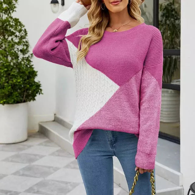 Mehrfarbiges Sweatshirt für Damen - Amosena