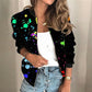 Fatima - Paillettenjacke mit frühlingshaftem Vintage-Blumenmuster