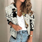 Fatima - Paillettenjacke mit frühlingshaftem Vintage-Blumenmuster